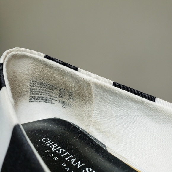 Black White Pointed Toe Ballet Flat Women Size 9.5 - Picture 9 of 9